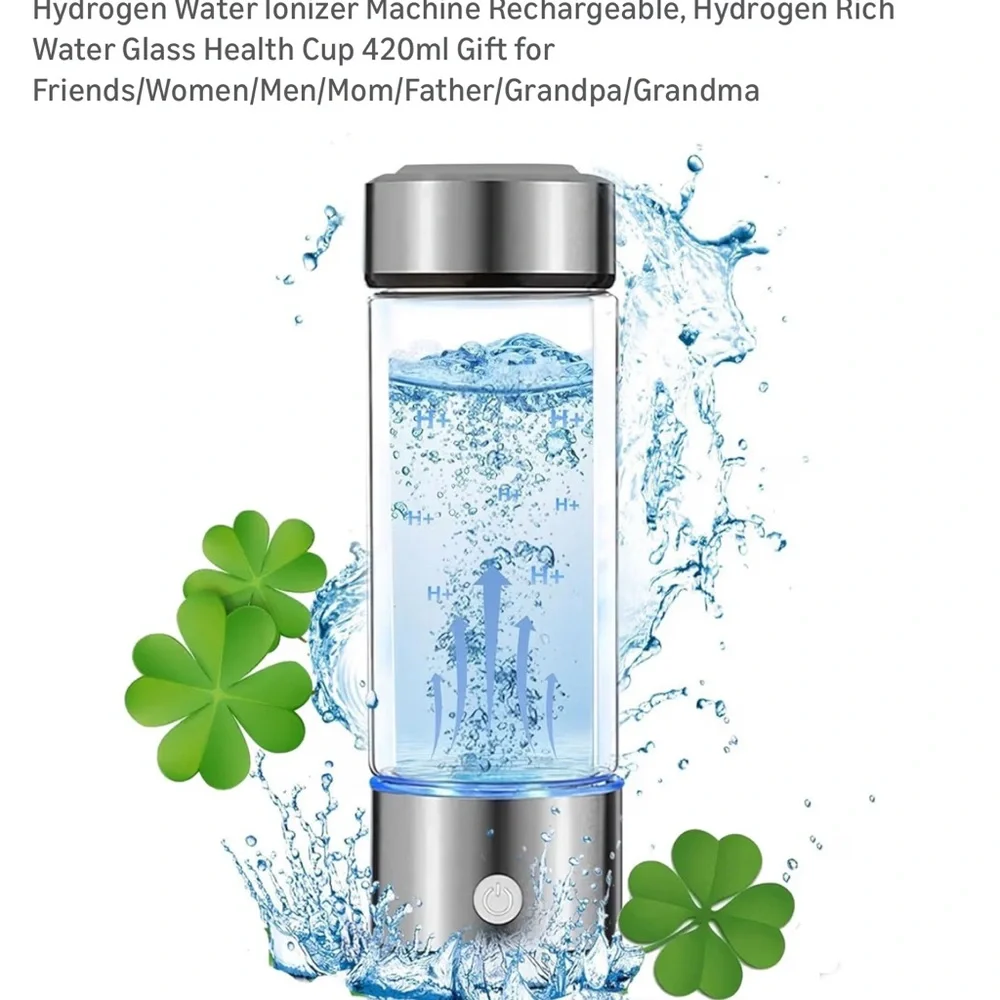 Portable Hydrogen Water Generator with USB Charging - Silver